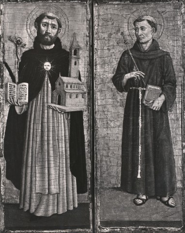 Vasari — Giovanni Francesco da Rimini - sec. XV - San Tommaso d'Aquino; San Francesco d'Assisi — insieme